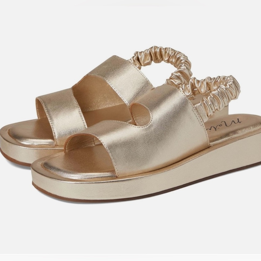 Matisse Gold Metallic Platform Sandals